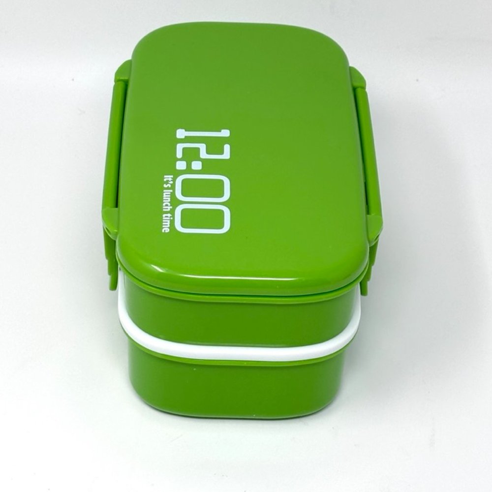 Bento Double Stack Rectangular Plastic Microwavable Lunch Box - Picture 6 of 7